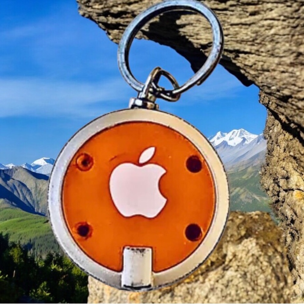 Apple Computer Logo Keychain & Mini LED Flashlight used AS IS - Picture 10 of 10